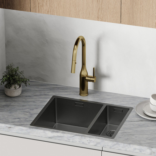 Смеситель для кухни Sancos Grand SC4002BG Золото брашированное латунь