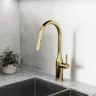 Смеситель для кухни Sancos Grand SC4002BG Золото брашированное латунь
