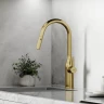 Смеситель для кухни Sancos Grand SC4002BG Золото брашированное латунь