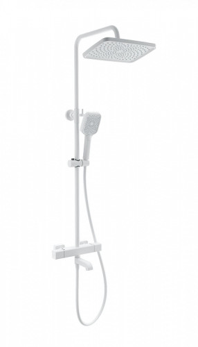 Душевая система Wonzon & Woghand Stay WW-B3016-T1-MW с термостатом цвет Белый матовый