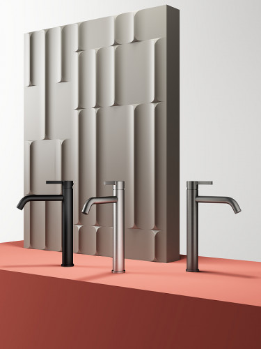 Смеситель для раковины Splenka S221.15.09 Графит матовый нержавеющая сталь