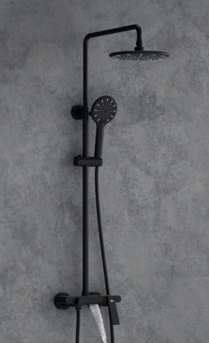 Душевая система Timo Anni SX-2710/03 Черный латунь на стену