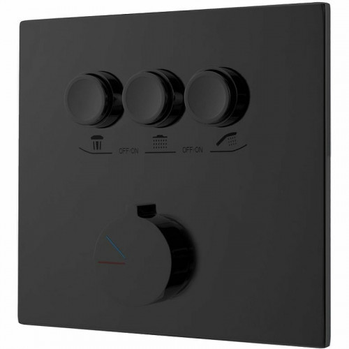 Душевая система Vincea VSFW-4311RMB Черная матовая латунь встраиваемый