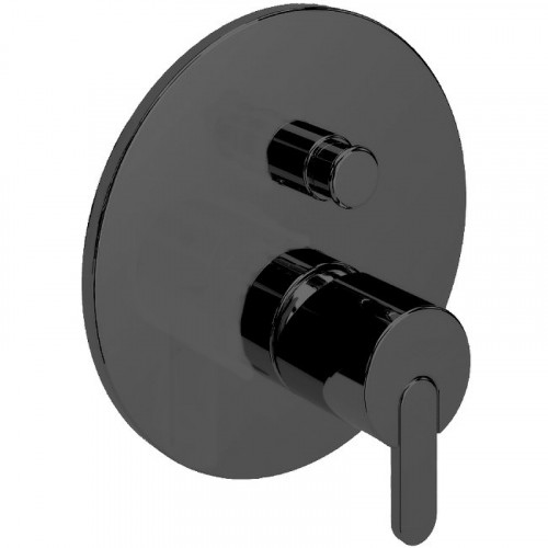 Смеситель для душа Cezares LEAF-VDIM-NOP Черный матовый латунь встраиваемый