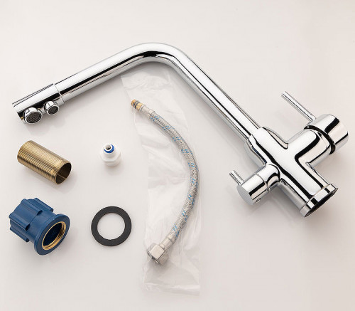 Смеситель для кухни Melodia della vita Ostessa Filtro MDV40618bg Бежевый латунь