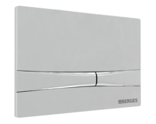 Комплект унитаза с инсталляцией Berges Ego Rimless 047253 с сиденьем Микролифт и клавишей смыва Хром фарфор подвесной