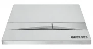 Комплект унитаза с инсталляцией Berges Ego Rimless 047253 с сиденьем Микролифт и клавишей смыва Хром фарфор подвесной