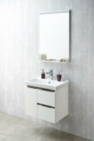 Зеркало Aquaton Рене 60 1A222302NR010 с подсветкой Белое глянцевое МДФ / ЛДСП, стекло