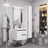 Зеркало Aquaton Рене 60 1A222302NR010 с подсветкой Белое глянцевое МДФ / ЛДСП, стекло