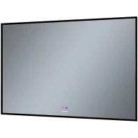 Зеркало Grossman Pragma-норма Black 100 18100802 с подсветкой Черное с сенсорным выключателем и подогревом стекло
