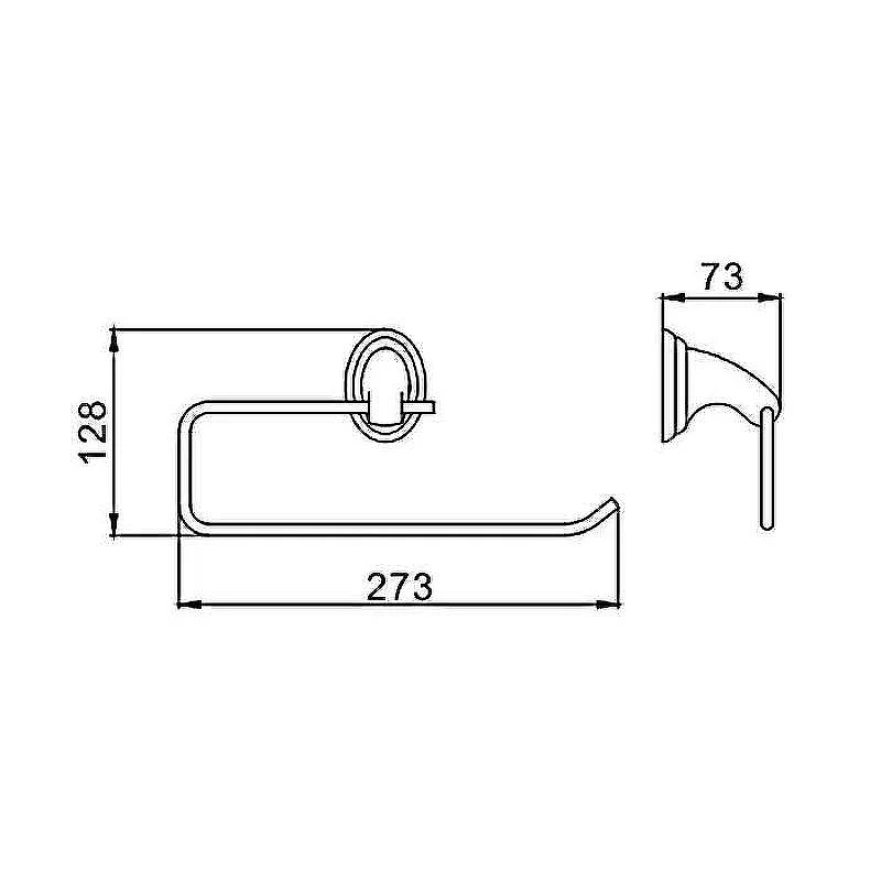 Держатель бумажных полотенец Frap F15 F1503-2 Хром
