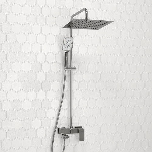 Душевая система WasserKRAFT A177.118.126.010.CH Хром латунь на стену