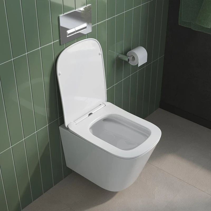 Унитаз BelBagno Due BB7107CHR/SC подвесной цвет Белый с сиденьем Микролифт