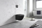 Унитаз Art&Max Ovale AM011CHR-MB подвесной Черный матовый без сиденья