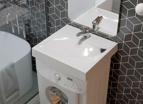 Раковина Madera List 60 4627173210546 на стиральную машину Белая