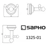Двойной крючок Sapho Astor 1325-01 Хром