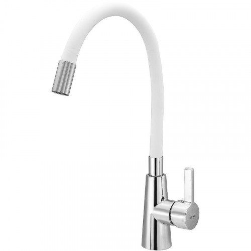 Смеситель для кухни Ekko E4205-E55 Хром Белый