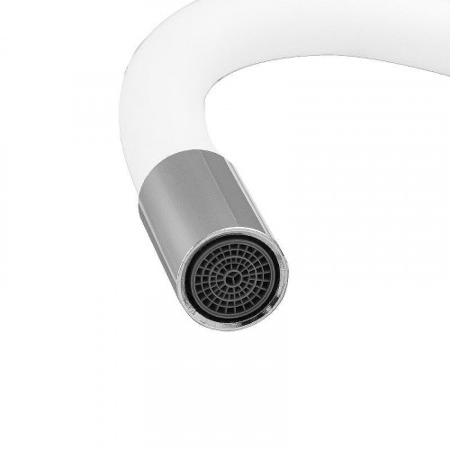 Смеситель для кухни Ekko E4205-E55 Хром Белый