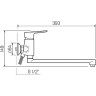 Смеситель для ванны Ростовская Мануфактура Сантехники SL131-006E универсальный