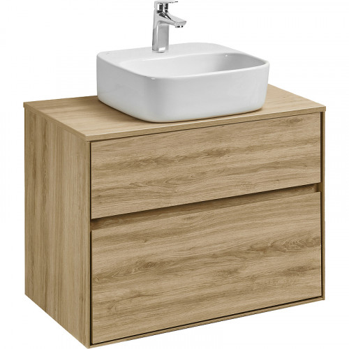 Тумба под раковину Aquaton Либерти 75 1A279501LYC70 подвесная Дуб эльвезия МДФ / ЛДСП