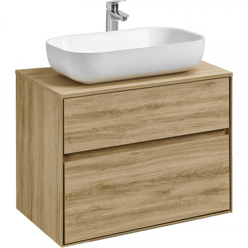 Тумба под раковину Aquaton Либерти 75 1A279501LYC70 подвесная Дуб эльвезия МДФ / ЛДСП