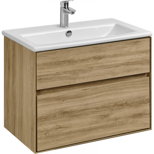 Тумба под раковину Aquaton Либерти 75 1A279501LYC70 подвесная Дуб эльвезия МДФ / ЛДСП