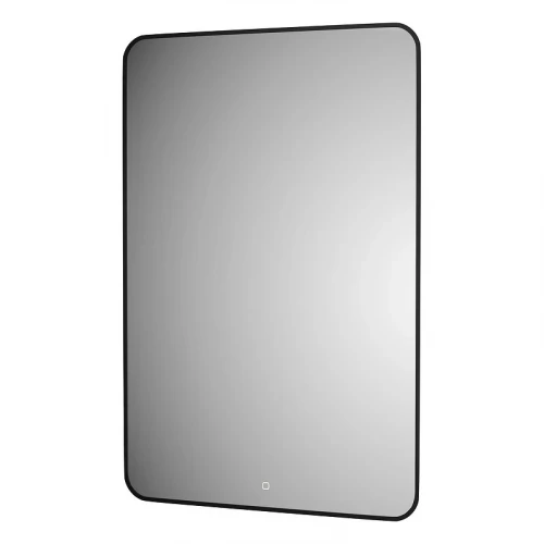 Зеркало Defesto Aura 80х120 DF 2980S с подсветкой 38W-3000K/Сенсорный выключатель/Теплый белый свет/Черная рама
