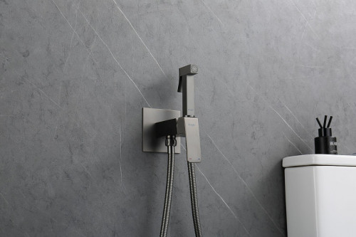 Гигиенический душ со смесителем Raglo R01.52.09 Графит матовый латунь встраиваемый