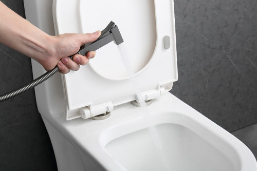 Гигиенический душ со смесителем Raglo R01.52.09 Графит матовый латунь встраиваемый