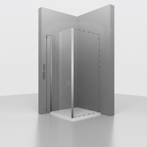 Душевая стенка RGW Z-050-1 120 352205112-11 профиль Хром стекло прозрачное