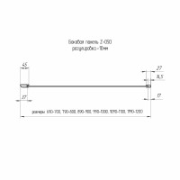 Душевая стенка RGW Z-050-1 120 352205112-11 профиль Хром стекло прозрачное