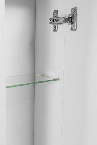 Зеркало со шкафом Stella Polar Кармела 90 SP-00002033 с подсветкой цвет Белое серебро