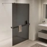 Душевая перегородка Vincea Walk in 90 VSW-1HR900CGGM профиль цвет Вороненая сталь стекло тонированное