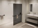 Душевая перегородка Vincea Walk in 90 VSW-1HR900CGGM профиль цвет Вороненая сталь стекло тонированное