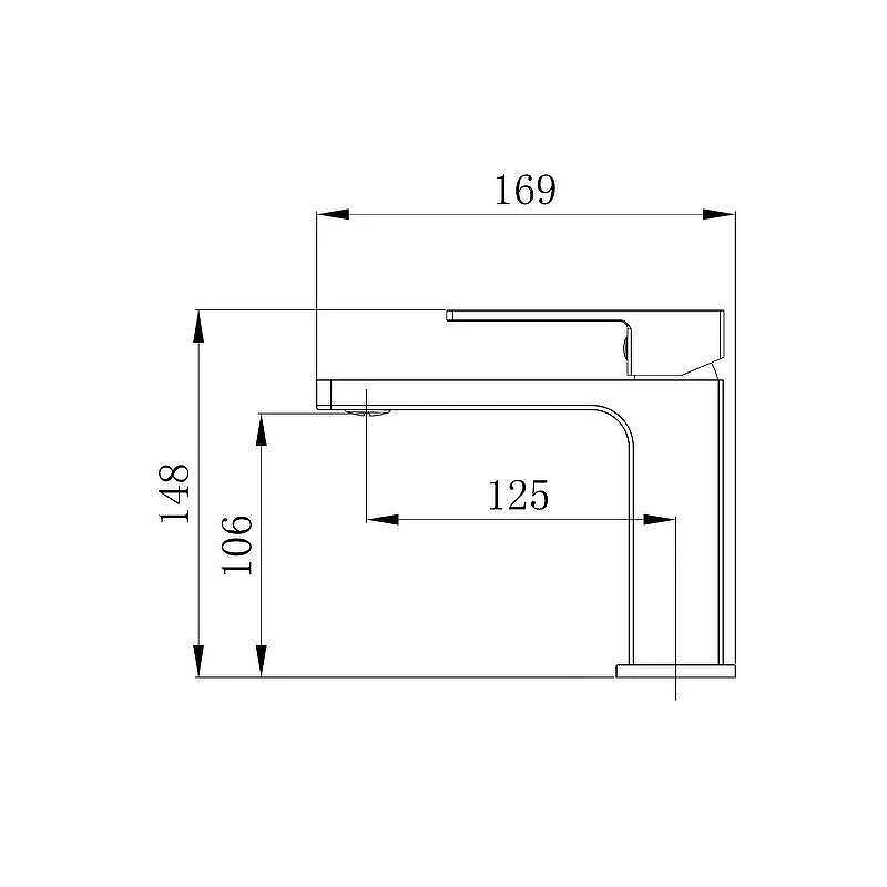 Смеситель для раковины Grossman Style 510.K35.05.120 цвет Никель брашированный