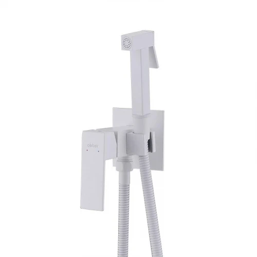 Гигиенический душ со смесителем Abber Daheim AF8226W цвет Белый матовый