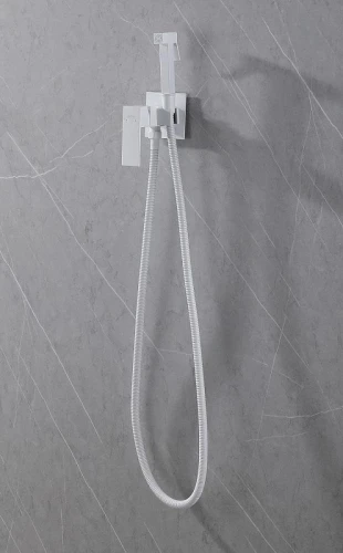 Гигиенический душ со смесителем Abber Daheim AF8226W цвет Белый матовый