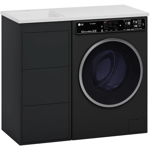 Тумба под раковину Brevita Grafit 100 GRA-01040-013Я Графит матовый МДФ / ЛДСП