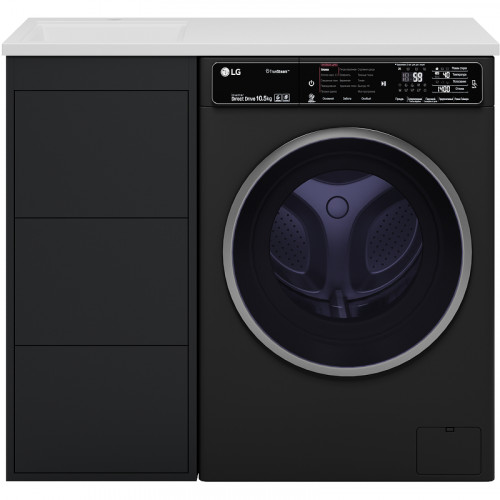 Тумба под раковину Brevita Grafit 100 GRA-01040-013Я Графит матовый МДФ / ЛДСП