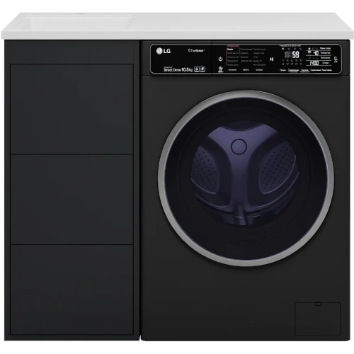 Тумба под раковину Brevita Grafit 100 GRA-01040-013Я Графит матовый МДФ / ЛДСП