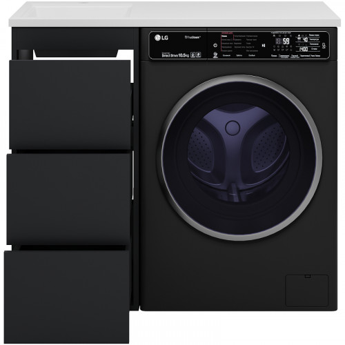 Тумба под раковину Brevita Grafit 100 GRA-01040-013Я Графит матовый МДФ / ЛДСП