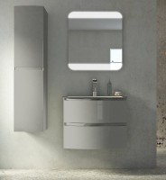 Тумба под раковину Cezares Vague 69 54854 подвесная Grigio lucido МДФ / ЛДСП