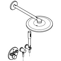 Душевая система Grohe SmartControl 34709000 Хром латунь встраиваемый