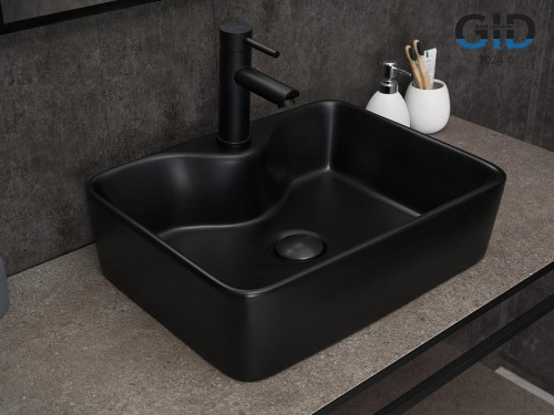 Раковина Gid Geometrico 48 Bm9091 53373 цвет Черный матовый