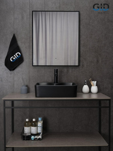 Раковина Gid Geometrico 48 Bm9091 53373 цвет Черный матовый