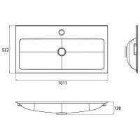 Раковина Emco Vanity Units 100 9577 114 31 Белая