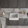 Кухонная мойка Domaci Сиена 66 50166-101 3 holes цвет Белый глянцевый