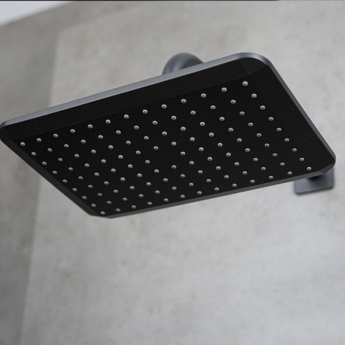 Душевая система Lemark Ursus LM7242BL c термостатом цвет Черный матовый