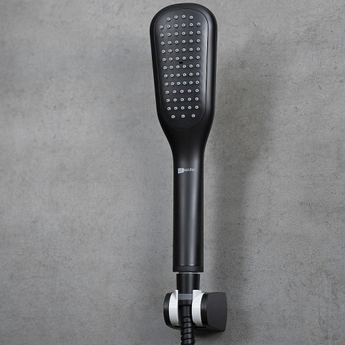 Душевая система Lemark Ursus LM7242BL c термостатом цвет Черный матовый