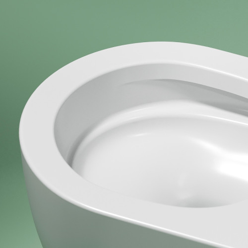 Унитаз с инсталляцией DIWO Ceramicanova Modena Rimless CN6063MW + DIWO 4501 с сиденьем Микролифт с клавишей смыва цвет Глянцевый белый